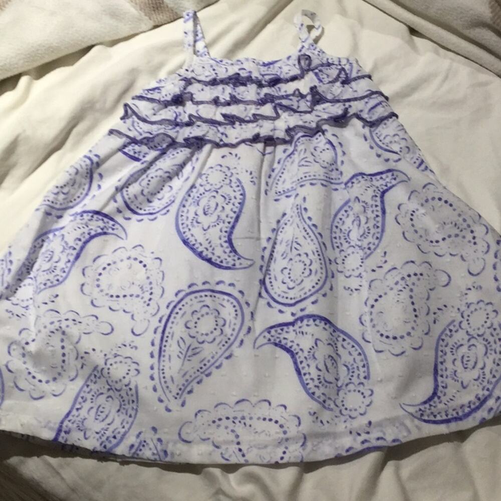 Penelope Mack 2T purple paisley sundress nwot